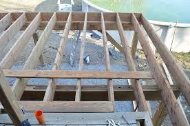 frame a deck posts beams and joists
