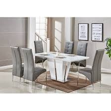 Memphis Large White Gloss Dining Table