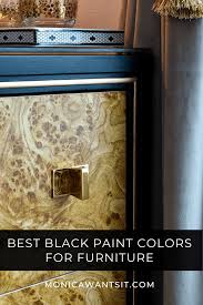 Best Black Paint Color For Furniture
