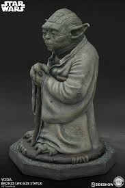 Yoda Bronze Life Size Statue Sideshow