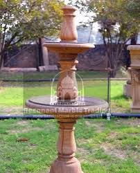Outdoor Use Sandstone Tier Fountain At