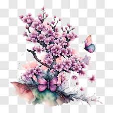 Colorful Cherry Blossom Tree