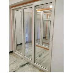 White Upvc Sliding Glass Door For Home