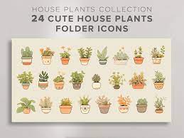 Cute Desktop Folder Icons House Plants