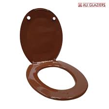 Plastic Pvc Dark Brown Toilet Seat