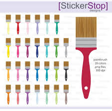 Paint Brush Icon Digital Clipart In