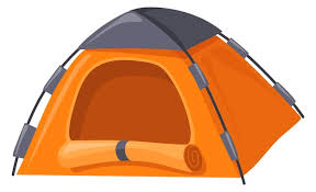 Camping Tent Cartoon Icon Outdoor