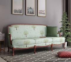 Buy Margret 3 Seater Sofa Cotton Teal