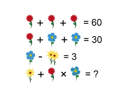 Solve This Flower Riddle Math Problem