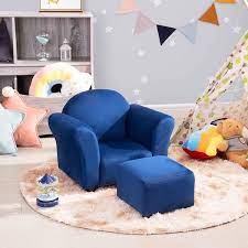 Homestock Kids Sofa Chair With Ottoman