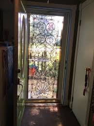 Door Wall Sticker Stained Glass With