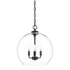 Light Matte Black Pendant Light Fixture