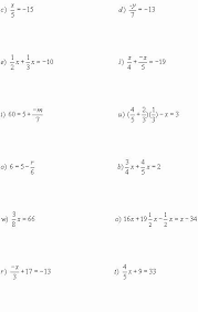 Solving Linear Equations With Fraction