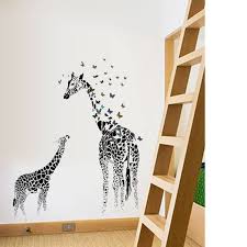 Giraffe Baby Wall Sticker Aw9067