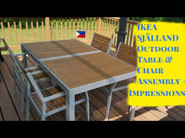 Ikea SjÄlland Outdoor Table Chairs