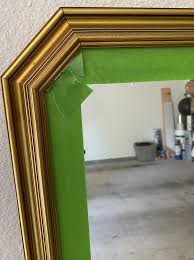How To Spray Paint A Mirror Frame A