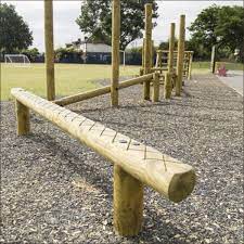 Wood Timber Outdoor Fitness Equipment