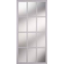 Odl 12 Lites Glass With External Grilles 22 In X 48 In X 1 In With White Frame Replacement Glass Panel
