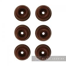 Brown Round Toilet Seat Buffers Pack