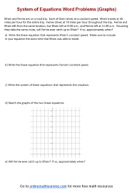 Of Equations Word Problems Worksheets