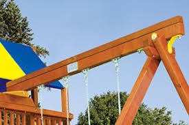 wooden swing set frames swing beams