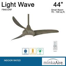 Minka Aire Light Wave Led 44 Ceiling Fan Driftwood F845 Drf