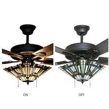 Stained Glass Led Ceiling Fan