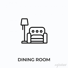 Dining Room Icon Vector Dining Room