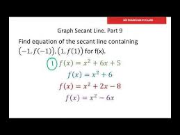 Secant Tangent Normal Lines