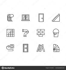 Interior Design Vector Line Icon