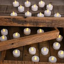 Lumabase Battery Operated Amber Led Tea Lights Value Pack 24 Count