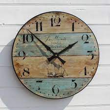 La Mouette Wall Clock Driftwood Style