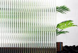 Sx 1254 Reeded Glass Decorative