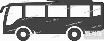 Bus Icon In Single Grey Color