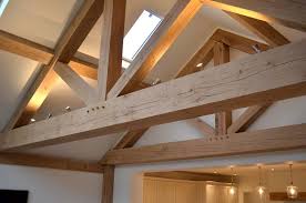 structural air dried oak beams