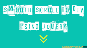 smooth scroll to div using jquery