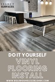 Vinyl Flooring Install Do It Yourself