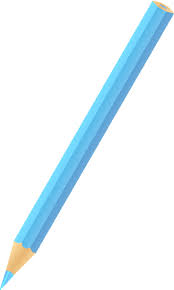 Color Pencil Light Blue Vector Icon