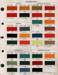 Paint Chips 1972 Gmc Chevy Truck