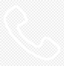 White Outline Phone Telephone Icon Free