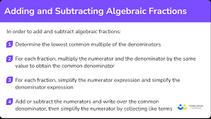 Adding And Subtracting Algebraic
