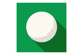 Golf Sport Ball Icon In Color Graphic