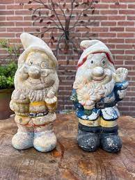 Vintage Ceramic Garden Gnomes France