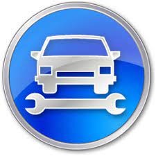 Car Repair Blue Icon Points Of