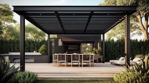 Pergola Shade Structure Generative Ai