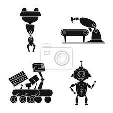 Isolated Object Of Robot And Factory