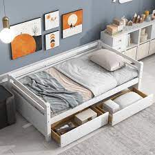 Anbazar Wood Twin Daybed With Drawers