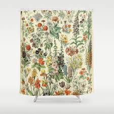 Fleurs Flower 1909 Shower Curtain
