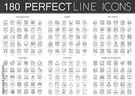 180 Outline Mini Concept Icons Symbols