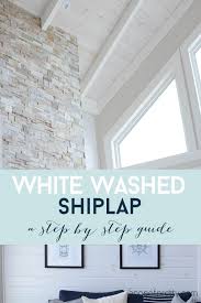 How To White Wash Shiplap And Wood
